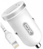 Зарядка XO 2xUSB 2.1A + cable USB to Lightning white TZ08-L-WH