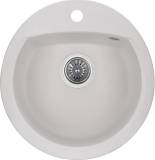 Мойка GRANADO RONDA white з сифоном (470*490mm.) gr2205