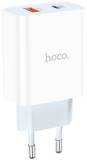 Зарядка HOCO C97A 1xUSB-C PD20W + 1xUSB QC3.0 White 6931474766076