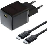 Зарядка Baseus Palm Fast Charger 1C 20W + Cable 1.0m Type-C 60W b P10111602113-01