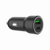 Зарядка Gembird 1xUSB-A (18W QC3.0) + 1xUSB-C (20W PD) black TA-UC-A2PDQC20-CAR-01