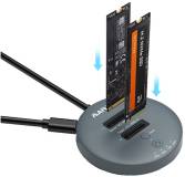 Карманы Maiwo 2*NVMe M.2 SSD to USB3.2 Gen2 USB-C 10Gbps K3026P2 grey