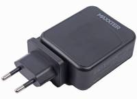 Зарядка Maxxter 1USB-A + 2USB-C (PD 65W+PD 18W + QC 3.0) WC-PD65W-01