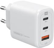 Зарядка Intaleo 65W GAN 2USB-C PD+USB-A QC 3.0 white 1283126559525