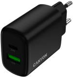 Зарядка Canyon OnCharge 250 25W 1xPD 1xQC EU Black CNE-CHA250-31