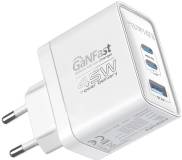 Зарядка Promate powerport-45 2xUSB-C PD + USB-A QC 45W White powerport-45.white