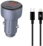 Зарядка Armorstandart AR-C43 Type-C PD30W + USB QC 3.0 Grey + cable Ligh ARM82462