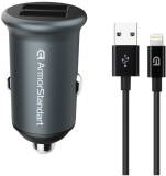 Зарядка Armorstandart 2xUSB QC3.0 Grey + cable Lightning ARM82458