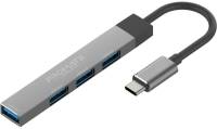 Разветвитель Promate USB-C 4-in-1 порти Promate litehub-4.grey
