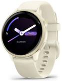 Часы Garmin vivoactive 6, Bone/Lunar Gold, GPS смарт-годинник 010-02985-01