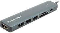 Разветвитель PowerPlant USB Type-C to HDMI, 3x USB Type-A, SD, TF, USB Typ CA913848