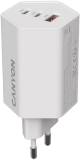 Зарядка Canyon HEXAGON 65 GaN 65W 2xPD 1xQC EU White CND-CHAHEX65W