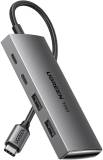 Разветвитель Ugreen USB-C to 2xUSB 3.2 + 2xUSB-C 10Gbps CM480 gray 30758