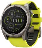 Часы Garmin fenix 8 51mm,Saph Solar, BareTi/Graphite,AmpYe/Grp 010-02907-21