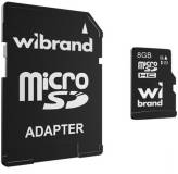 Флеш-карта Wibrand 8GB microSD class 10 WICDHC10/8GB-A