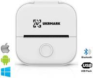 Принтер Ukrmark P02WT Bluetooth, білий 900887