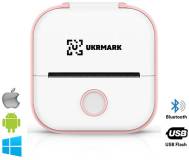 Принтер Ukrmark P02PK Bluetooth, біло-рожевий 900888