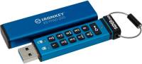 Флешка Kingston 128GB IronKey Keypad 200 AES-256 Encrypted Blue US IKKP200/128GB