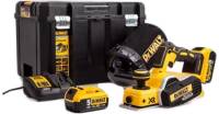 Электрорубанок DeWALT 18 В XR Li-lon, ширина 82 мм, 2*5Ah, кейс DCP580P2
