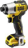 Шуруповерт DeWALT 12V XR Li-Ion, 163 Нм, 2850 об/хв, кейс DCF801D2