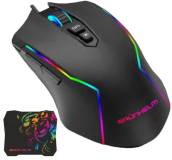 Мышка Grunhelm MS-656WD RGB USB Black + mouse pad 126952