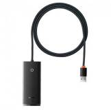 Разветвитель Baseus USB 3.0 to 4xUSB 3.0 1.0m black WKQX030101