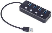 Разветвитель Gembird USB 3.0 4 ports switch black UHB-U3P4P-01