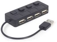 Разветвитель Gembird USB 2.0 4 ports switch black UHB-U2P4-05