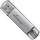 Флешка MediaRange 128GB Silver USB 3.0 / Type-C MR938
