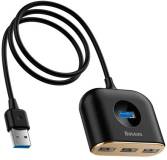 Разветвитель Baseus USB 3.0 to 1xUSB 3.0 + 3xUSB 2.0 1.0m CAHUB-AY01