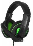 Наушники Gemix N2 LED Black-Green Gaming