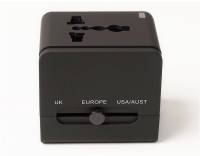 Зарядка PowerPlant Международный адаптер 220В + 2*USB max2.1A DV00DV5067