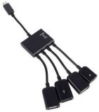 Разветвитель Lapara LA-MicroUSB-OTG-HUB black