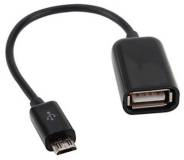 Кабель Lapara OTG USB 2.0 AF to Micro 5P 0.16m LA-UAFM-OTG black