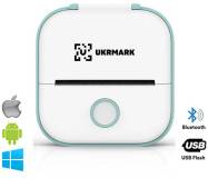 Принтер Ukrmark P02GN Bluetooth, біло-зелений 900912