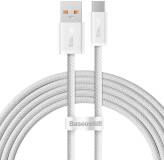 Кабель Baseus USB 2.0 AM to USB-C 2.0m 100W white CALD000702