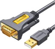Кабель Ugreen USB to COM M 1.5m DB9 RS-232 CR104 black 20211