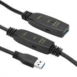 Кабель PowerPlant USB 3.0 AM - AF, 10 m, active CA912858