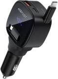 Зарядка ACEFAST 1xUSB-C PD95W + telescopic cable USB-C black 6974316285946