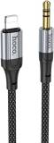 Кабель HOCO Lightning to 3.5mm M 1.0m nylon UPA26 black 6942007608817