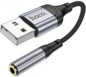 Кабель HOCO USB AM to 3.5mm F LS36 black 6942007608879
