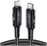 Кабель ACEFAST USB-C to Lightning 1.8m 30W 3A nylon black 6974316281306