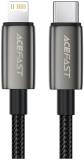 Кабель ACEFAST USB 2.0 AM to Lightning 1.2m 30W nylon black 6974316285410