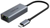 Сетевой адаптер Cabletime USB-C to RJ45 Ethernet 100Mbps 0.15m CA915804
