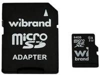 Флеш-карта Wibrand 64GB mictoSD class 10 UHS-II (U3) V10 Read 80/Writ WICDXU3/64GB-A