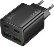 Зарядка HOCO N56 2xUSB-C PD30W + 2xUSB black 6942007632492