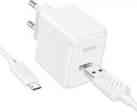Зарядка HOCO CS11A USB + cable USB to Micro 5P white 6942007603591