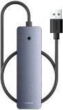 Разветвитель Baseus USB 3.0 to 4xUSB 3.0 + USB-C gray B0005280B811-01
