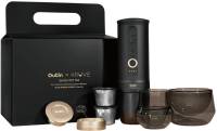 Кофеварка OUTIN Nano x Kruve zestaw prezentowy czarno/złoty OTST-KRUVE-BG