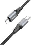 Кабель HOCO USB-C to Lightning 1.0m PD silicone X86 black 6931474777898